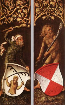 A depiction of Wild Men by Albrecht Durer, 1499. (Wikimedia Commons)